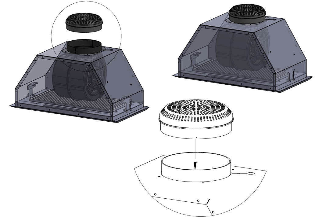 UNIVERSAL KARBON FİLTRE Ø150mm